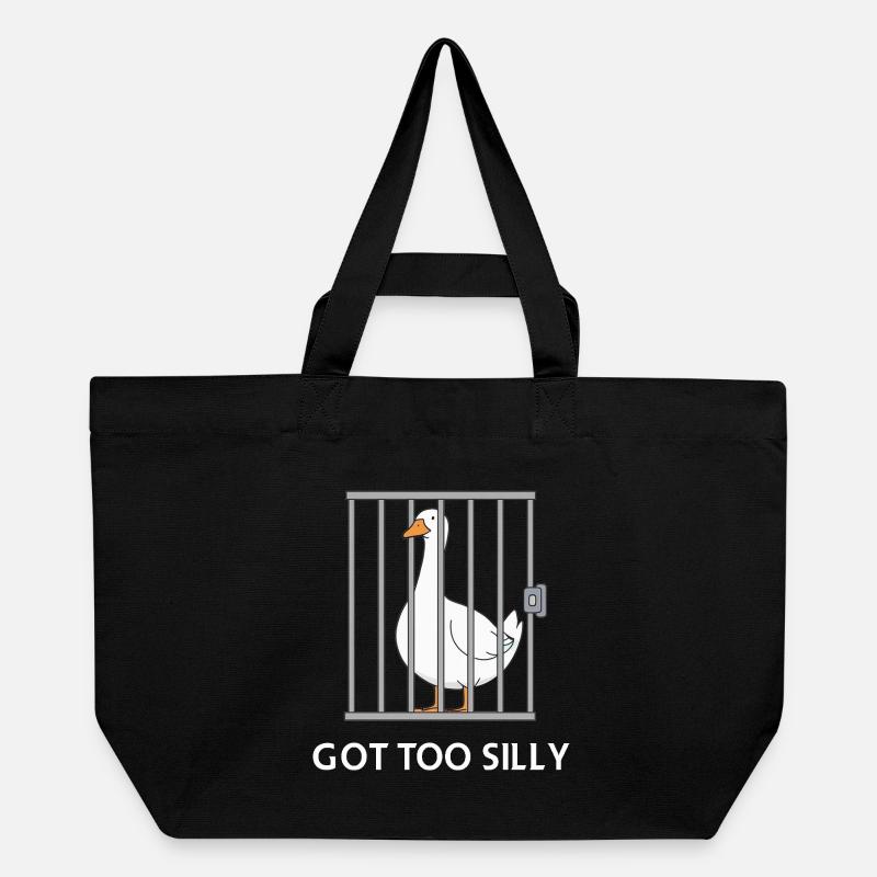 Goose – Wurde zu albern - Recycelte Shopping Bag von Stanley/Stella - Schwarz