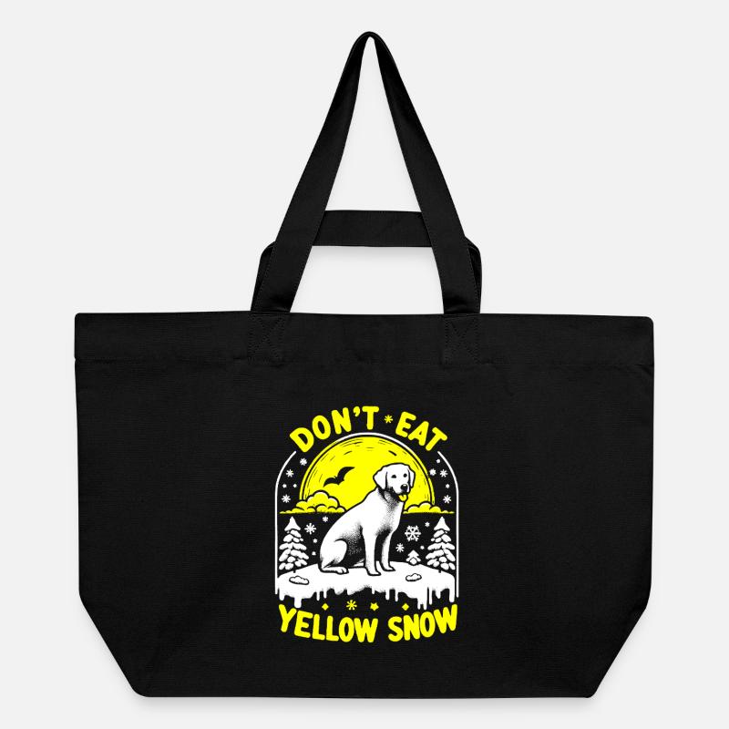 Ne mangez pas de neige jaune - Cabas recyclé Stanley/Stella - noir