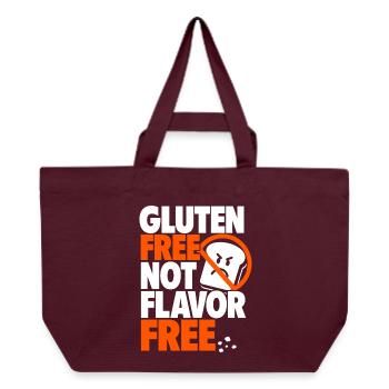 Gluten Free Not Flavor Free - Recycelte Shopping Bag von Stanley/Stella - Burgunderrot - Vorne