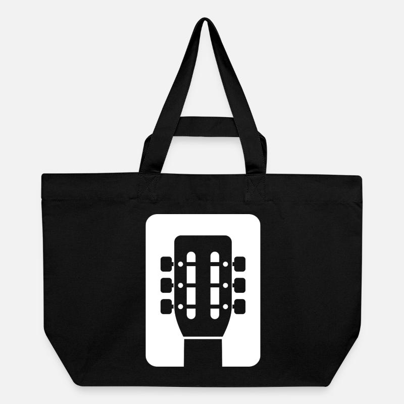 Gitarrenemblem - Recycelte Shopping Bag von Stanley/Stella - Schwarz