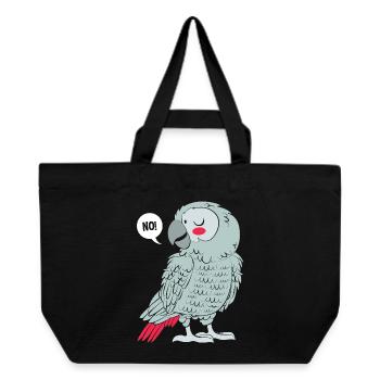 Parrot Gray Gray Parrot - Recycled Shopping Bag Stanley/Stella - black - Front