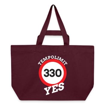 Speed limit, speed limit highway - Recycled Shopping Bag Stanley/Stella - burgundy - Front