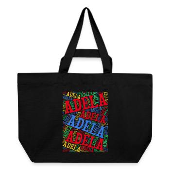 T-Shirt Adela Wortwolke T-Shirt Geschenkidee - Recycelte Shopping Bag von Stanley/Stella - Schwarz - Vorne