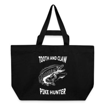 Pike River Fishing Pike Hunter - Recycled Shopping Bag Stanley/Stella - black - Front