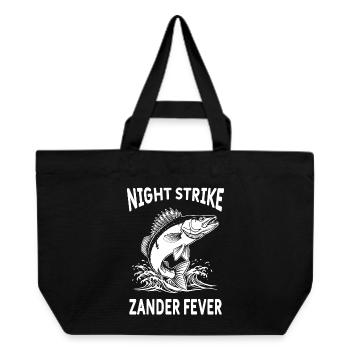 Fishing Sandre River Night Strike - Recycled Shopping Bag Stanley/Stella - black - Front