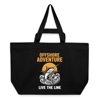 Fishing Sea Swordfish Offshore Adventure - Recycled Shopping Bag Stanley/Stella - black - Front