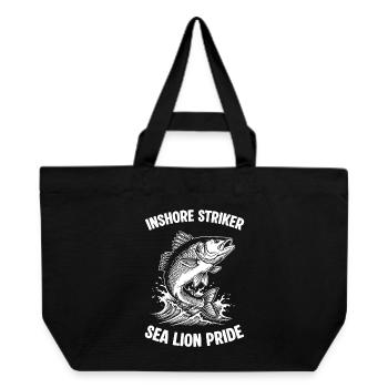 Sea Fishing Sea Bass Striker - Recycled Shopping Bag Stanley/Stella - black - Front