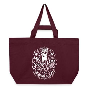Pas de problème de détendez-vous et mâchouillez - Cabas recyclé Stanley/Stella - bordeaux - Devant