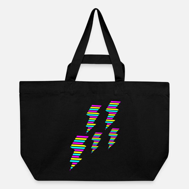 tri color flash blitz electro power - Cabas recyclé Stanley/Stella - noir