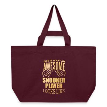 Snooker - Recycelte Shopping Bag von Stanley/Stella - Burgunderrot - Vorne
