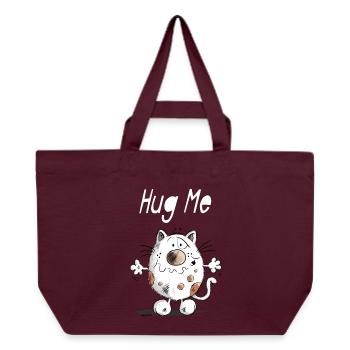 Hug Me Chat - Cabas recyclé Stanley/Stella - bordeaux - Devant