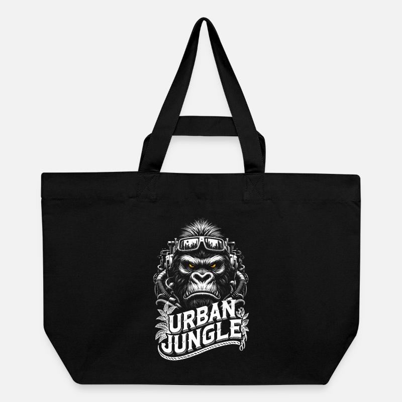 Urban Jungle Logo - Cabas recyclé Stanley/Stella - noir