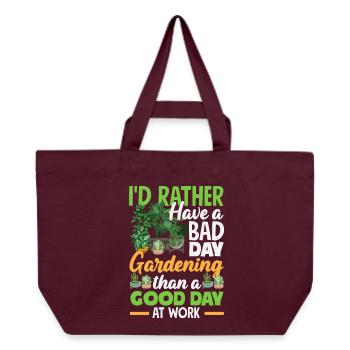 Garten- Und Pflanzenliebhaber Geschenke - Recycelte Shopping Bag von Stanley/Stella - Burgunderrot - Vorne