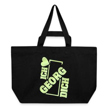 Dear Georg - Recycled Shopping Bag Stanley/Stella - black - Front