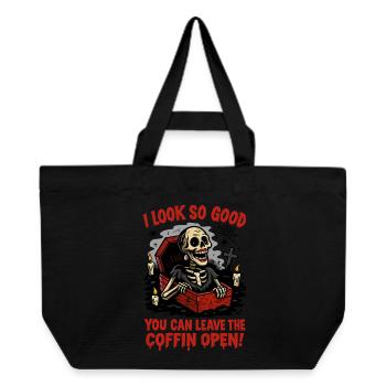 Open Coffin Style - Recycled Shopping Bag Stanley/Stella - black - Front