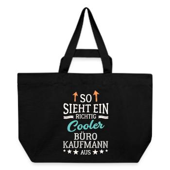 Cool office clerk Office management clerk - Recycled Shopping Bag Stanley/Stella - black - Front