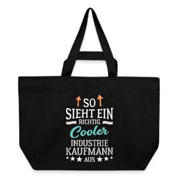 Cool industrial clerk - Recycled Shopping Bag Stanley/Stella - black - Front