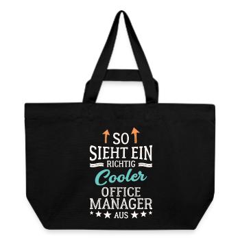 Cool Office Manager Team Leadership Office - Recycled Shopping Bag Stanley/Stella - black - Front