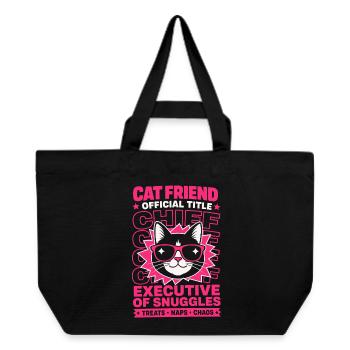 Ami chat Directeur général de Snuggles - Cabas recyclé Stanley/Stella - noir - Devant