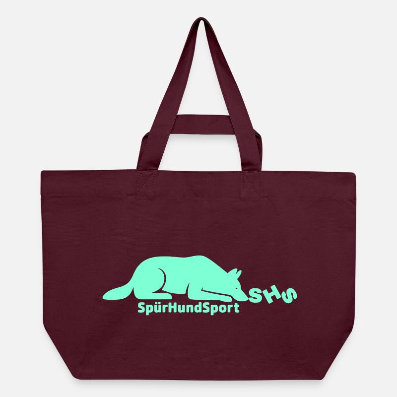Logo SHS, aigue-marine - Cabas recyclé Stanley/Stella - bordeaux