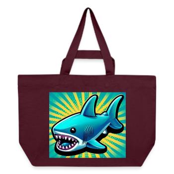 Hai - Recycelte Shopping Bag von Stanley/Stella - Burgunderrot - Vorne