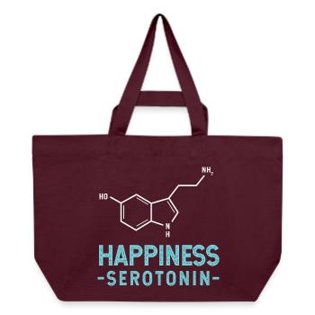Chemistry Science Physics Laboratory Structural Formula - Recycled Shopping Bag Stanley/Stella - burgundy - Front