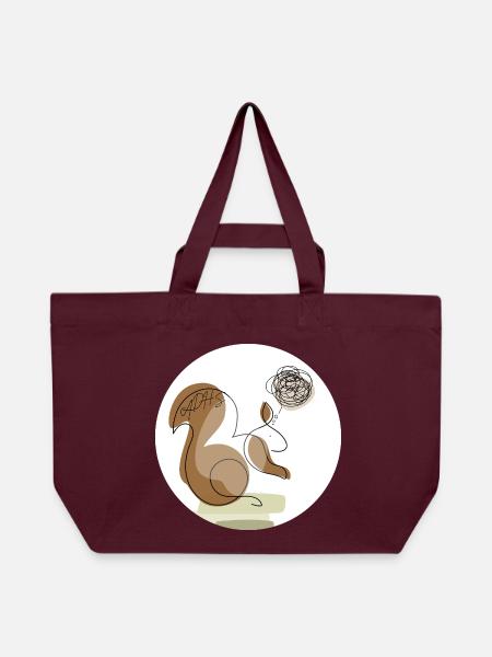ADHS Neurodivergent  - Recycelte Shopping Bag von Stanley/Stella - Burgunderrot