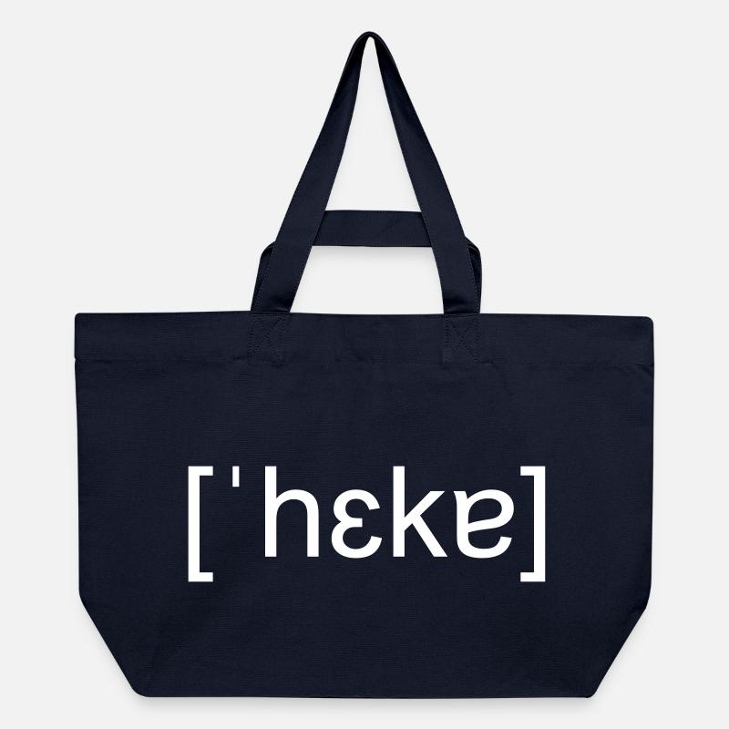 Hacker, orthographe phonétique, blanc - Cabas recyclé Stanley/Stella - marine