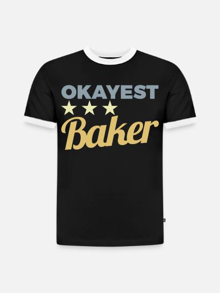 Boulanger moyen - T-shirt contrasté homme slim fit en coton bio - noir/blanc