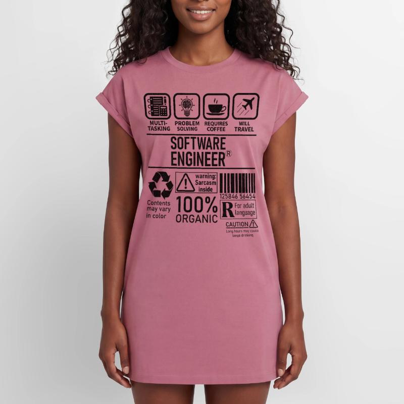 Software Engineer multi tasking problem solving Frauen Premium Organic T-Shirt Kleid