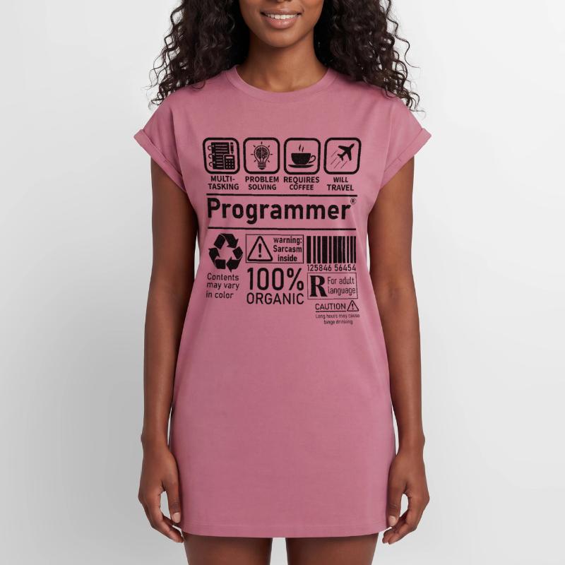 Programmer multi tasking problem solving requires Frauen Premium Organic T-Shirt Kleid