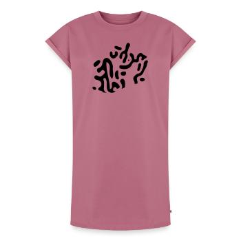 turing pattern Muster | tigerlook | Vectorgraphic - Frauen Premium Organic T-Shirt Kleid - Mauve - Vorne - AI Model Female 172 dark (172cm)