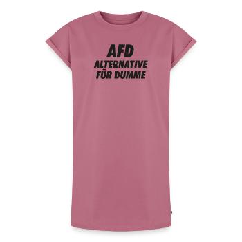 AFD Alternative pour la stupidité contre la mauvaise politique - Robe T-shirt femme Premium en coton bio - mauve - Devant - AI Model Female 172 dark (172cm)
