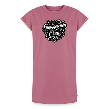 Équipage Bachelor - Robe T-shirt femme Premium en coton bio - mauve - Devant - AI Model Female 172 dark (172cm)