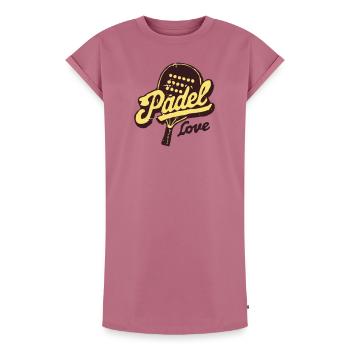 Paddle Love Rétro - Robe T-shirt femme Premium en coton bio - mauve - Devant - AI Model Female 172 dark (172cm)