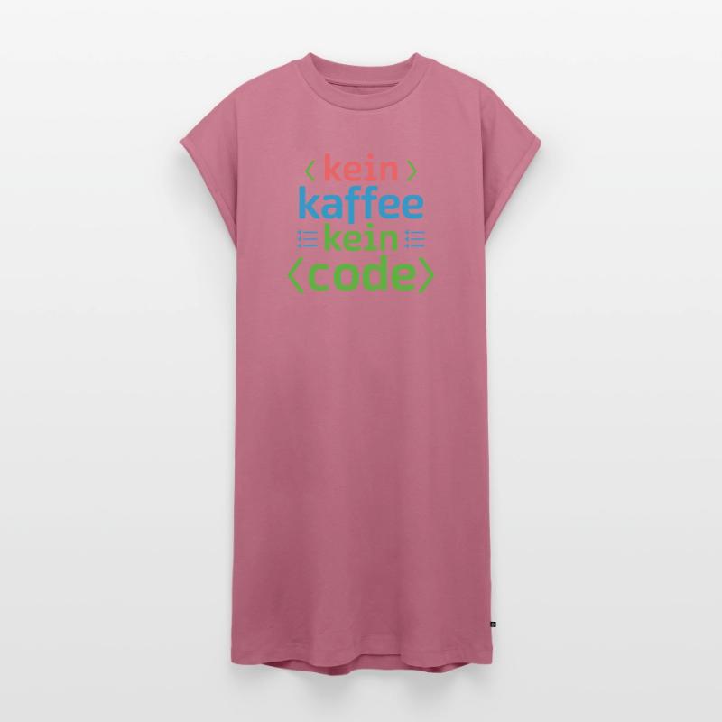 No Coffee No Code Programmer Computer Scientist Women's Premium Organic T-Shirt Dress