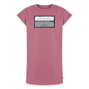Vise. Tap. Score. – Billard à tap - Robe T-shirt femme Premium en coton bio - mauve - Devant - AI Model Female 172 dark (172cm)