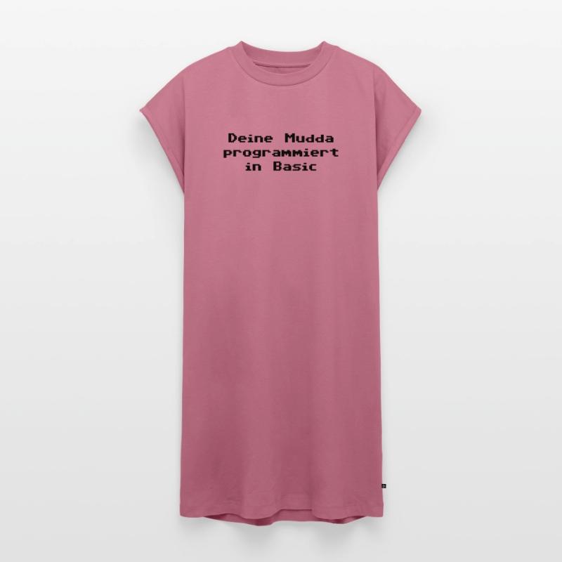 Deine Mudda programmiert in Basic Frauen Premium Organic T-Shirt Kleid