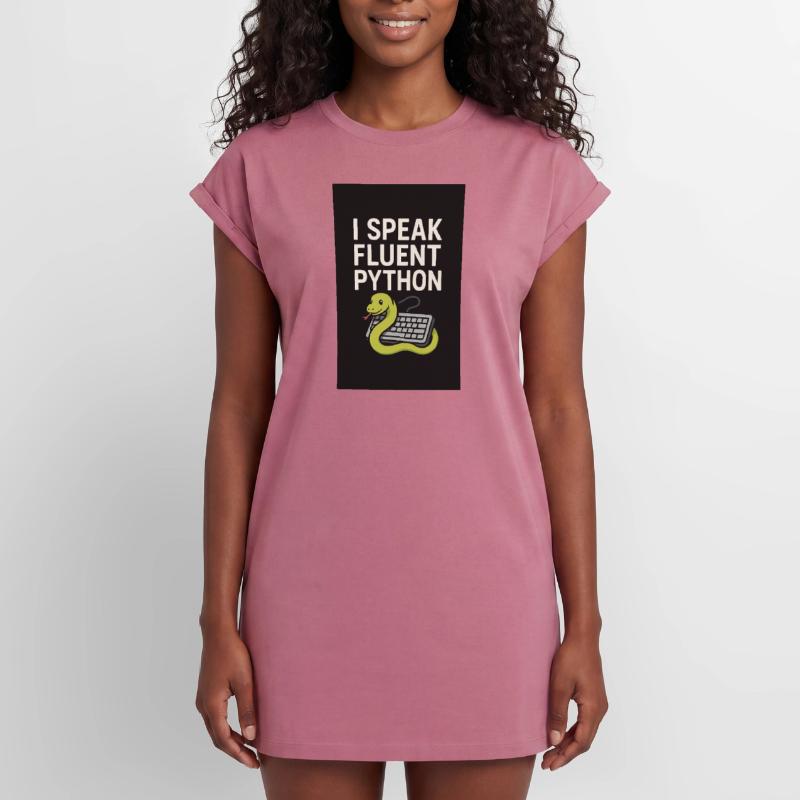 Python-Codierungsschlange Frauen Premium Organic T-Shirt Kleid
