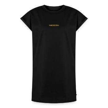 Time for Crime - Frauen Premium Organic T-Shirt Kleid - Schwarz - Vorne - AI Model Female 172 light (172cm)