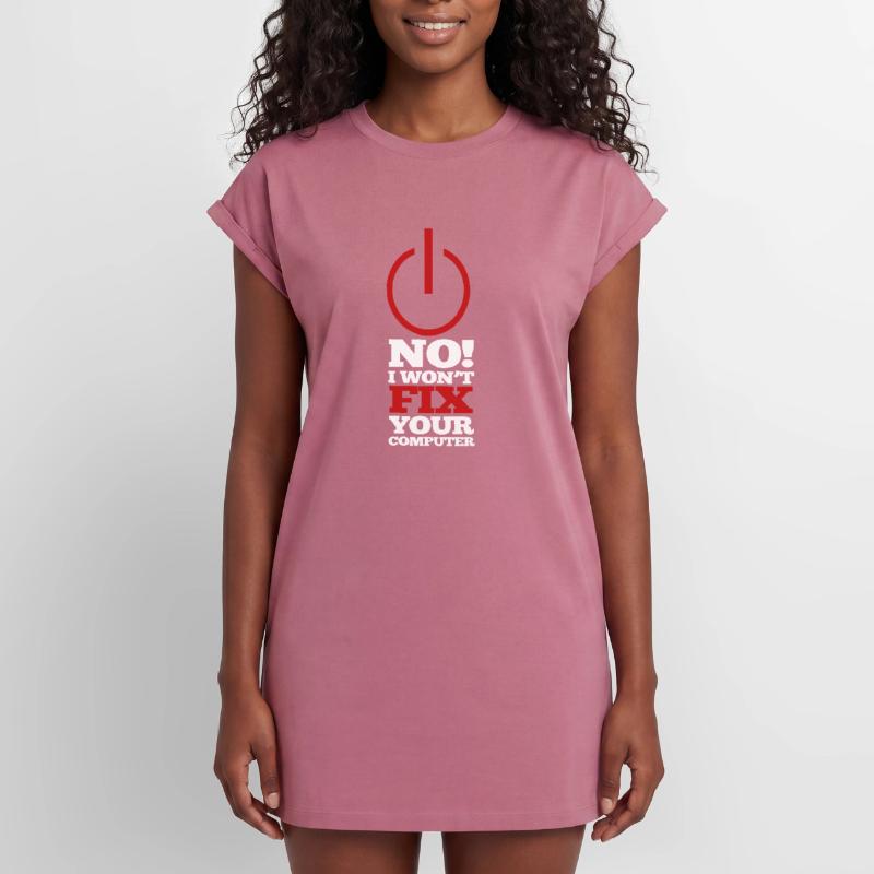 Computer Programm Code Nerd Script Hacker Frauen Premium Organic T-Shirt Kleid
