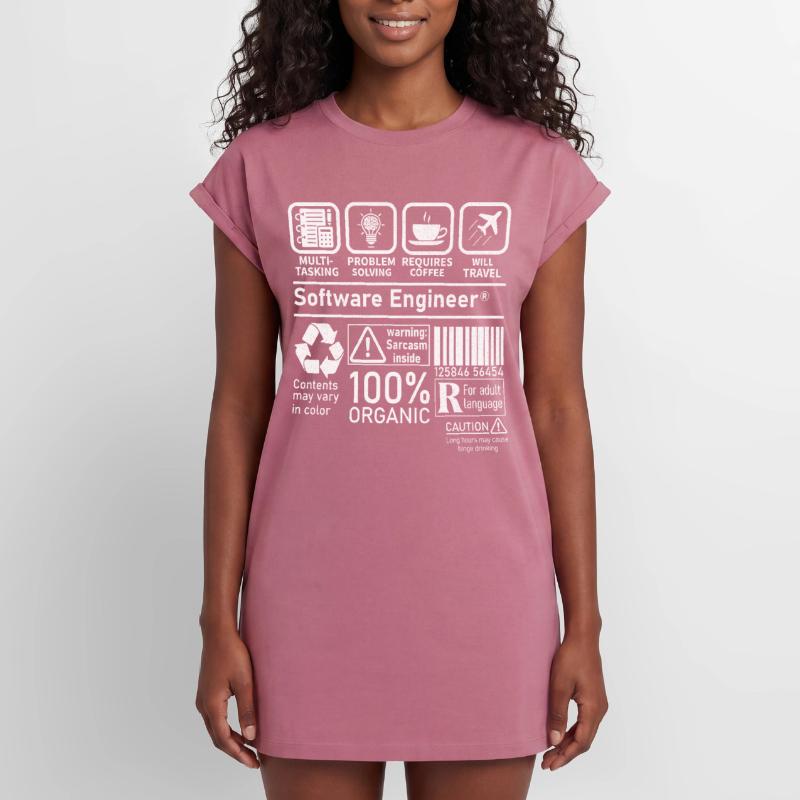 software engineer multi tasking problem solving Women's Premium Organic T-Shirt Dress
