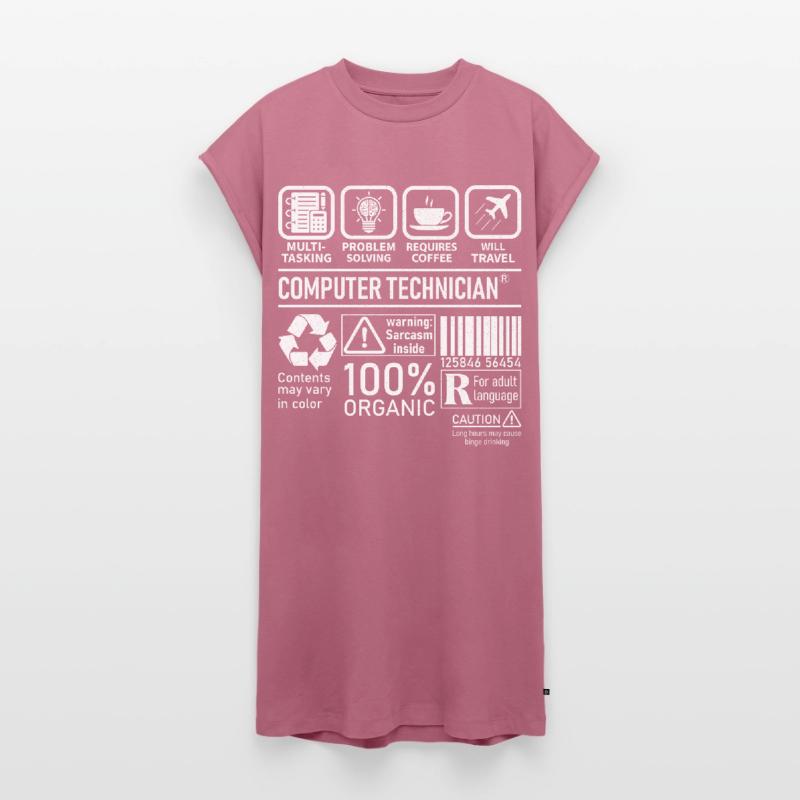 Computer Technician multi tasking problem solving Women's Premium Organic T-Shirt Dress