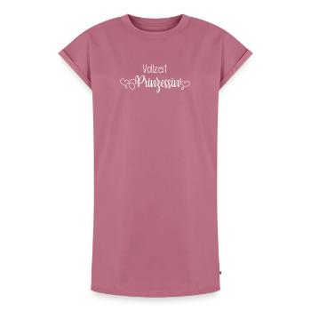 Full time princess - Women's Premium Organic T-Shirt Dress - mauve - Front - AI Model Female 172 dark (172cm)