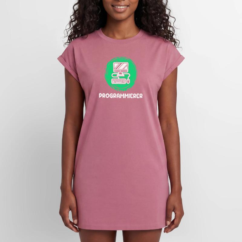Computer Freak Scripting Developer Programmer Women's Premium Organic T-Shirt Dress