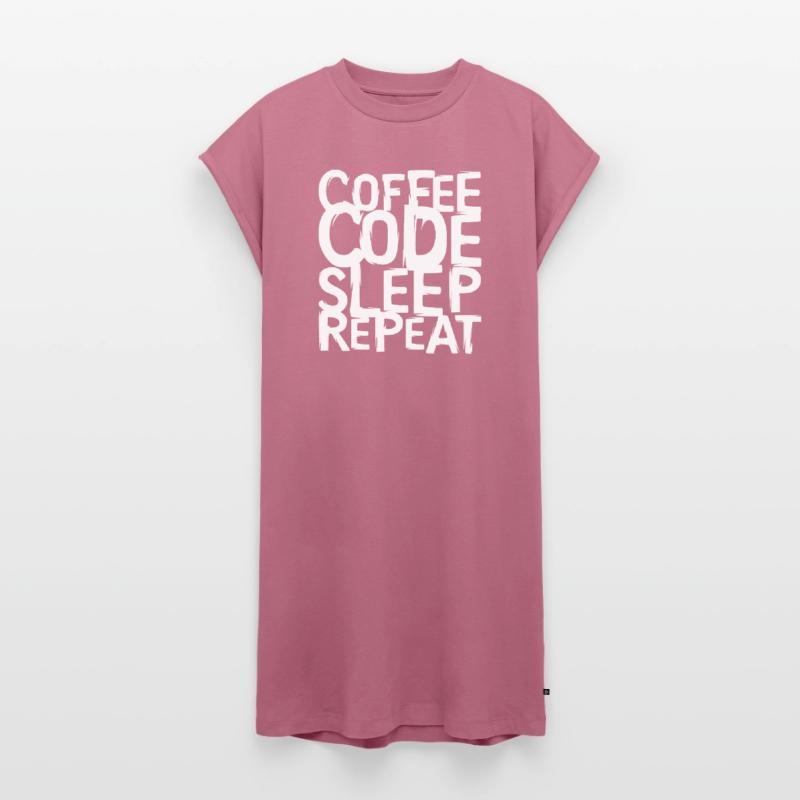coffee code Programmer - Computer Science Work Logo Women's Premium Organic T-Shirt Dress