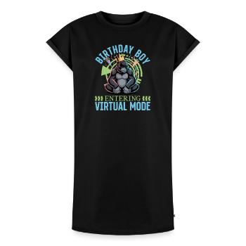 Birthday Gamer VR - Women's Premium Organic T-Shirt Dress - black - Front - AI Model Female 172 light (172cm)