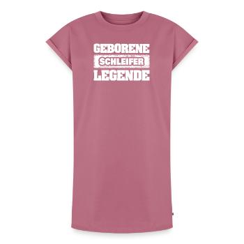 Grinder - Women's Premium Organic T-Shirt Dress - mauve - Front - AI Model Female 172 dark (172cm)