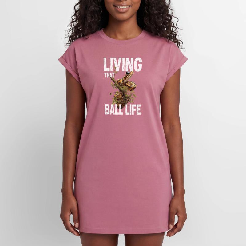 King Python Snakes Lover Terrarium Python Women's Premium Organic T-Shirt Dress