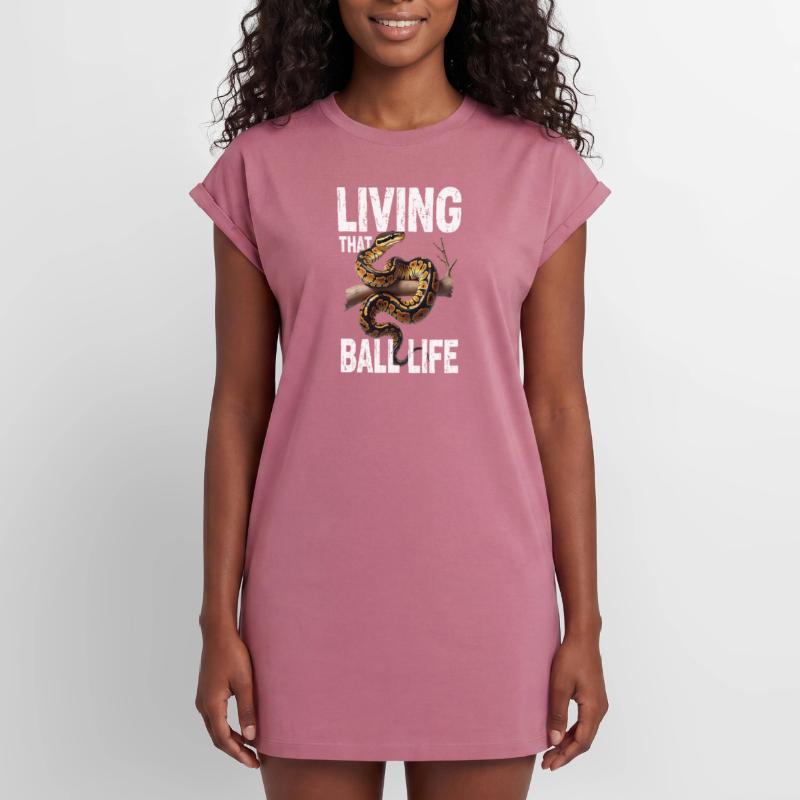 King Python Snakes Lover Terrarium Python Women's Premium Organic T-Shirt Dress